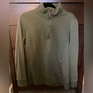 LL Bean quilted quarter zip Medium